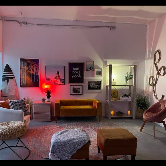 Vintage mid century mcm table ceramic white handpainted lamp working 9” decor - Picture 7 of 17